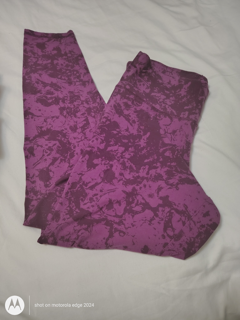 alo Abstract Purple Long Sleeve Top Size Large